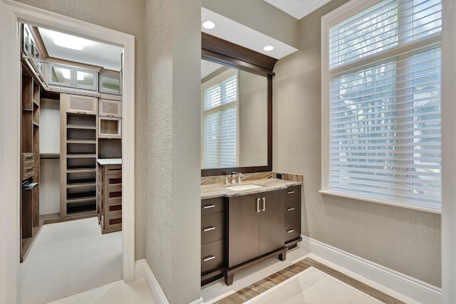 bathroom featuring vanity