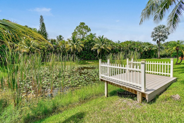 exterior space with a deck