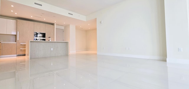 interior space with light tile patterned flooring