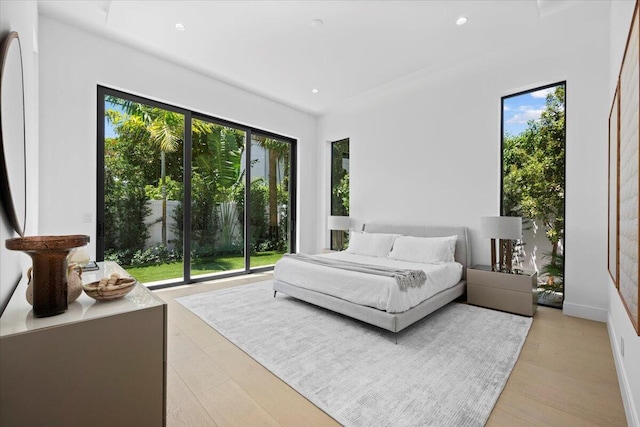 224 Edmor Rd, West Palm Beach, FL 33405 - bedroom featuring recessed lighting and light wood-type flooring