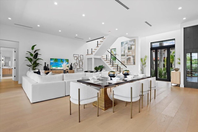 kitchen featuring light hardwood / wood-style floors