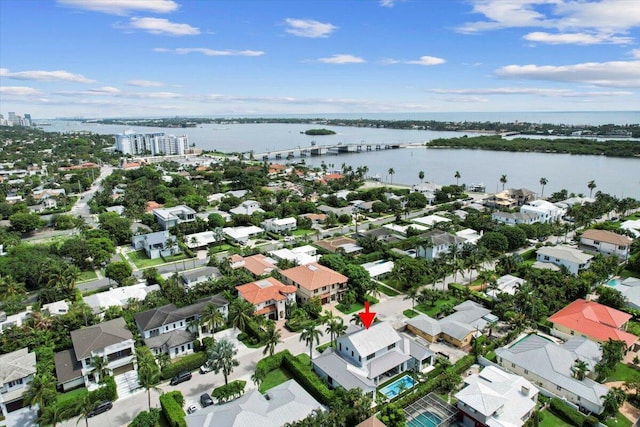 224 Edmor Rd, West Palm Beach, FL 33405 - aerial view of residential area featuring a nearby body of water