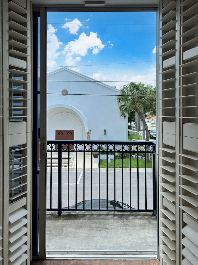 view of balcony