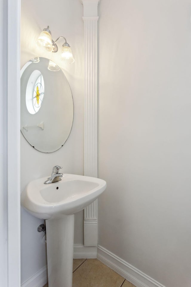 bathroom featuring tile patterned floors