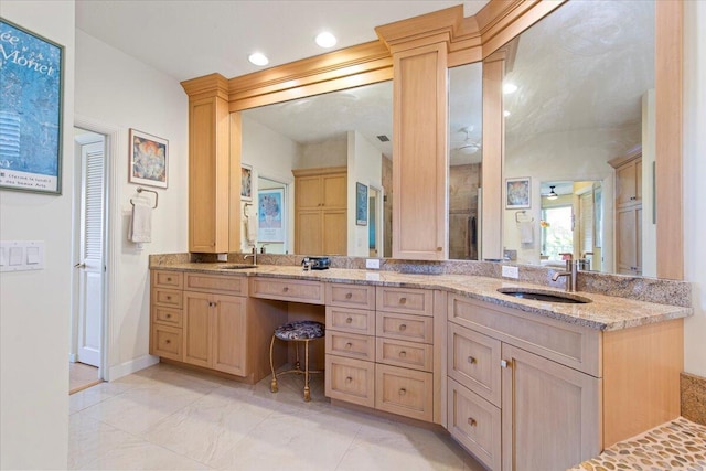 bathroom featuring vanity