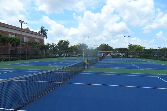 view of tennis court