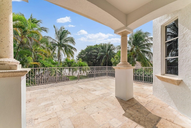 13058 Flamingo Ter, Palm Beach Gardens, FL 33410 - view of patio / terrace with a balcony