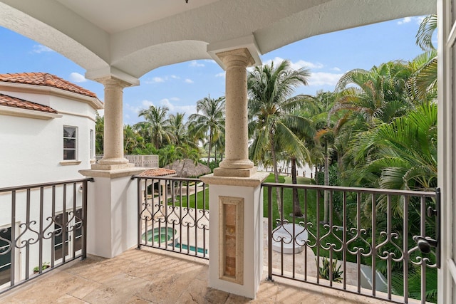 view of balcony