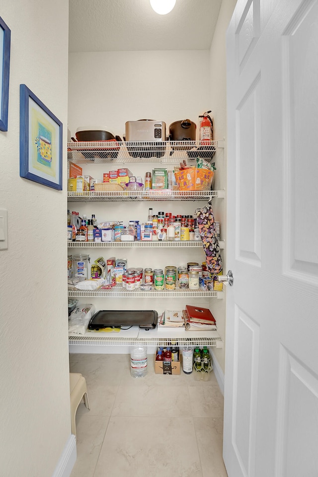 view of pantry