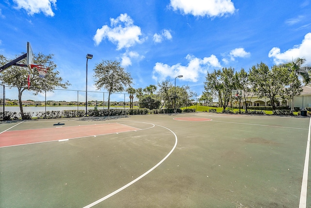 view of sport court