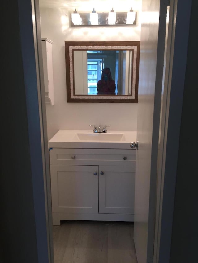 bathroom with vanity