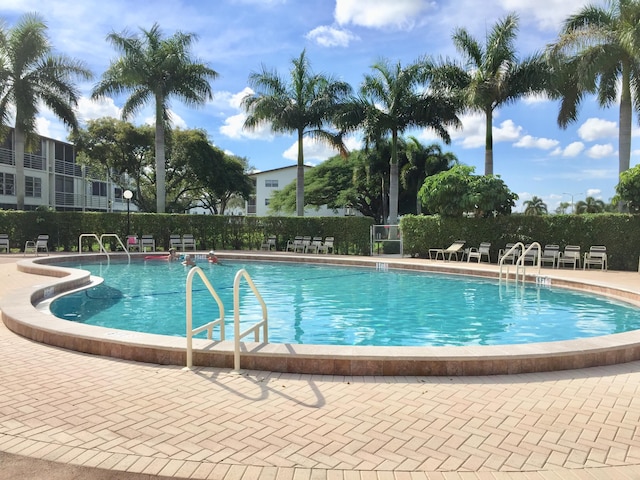 view of pool with a patio