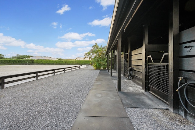 view of stable