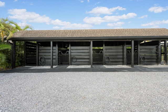 view of stable