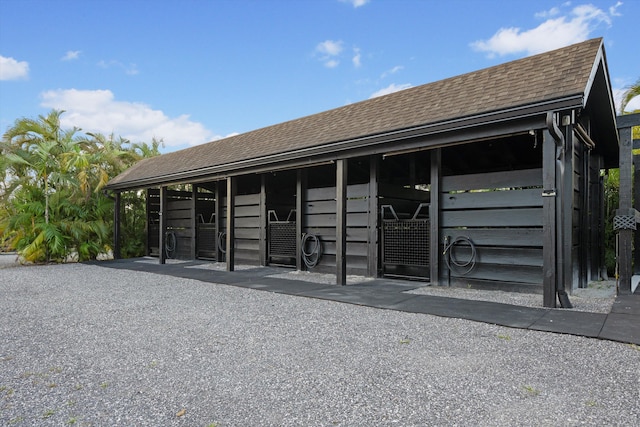 view of stable