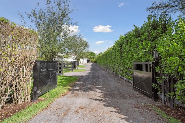 view of road