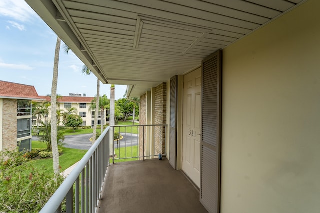 view of balcony