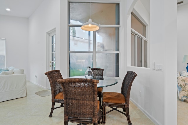 view of dining space