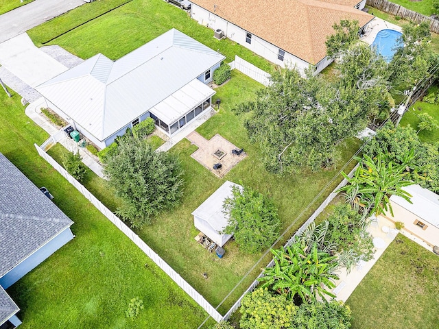 birds eye view of property