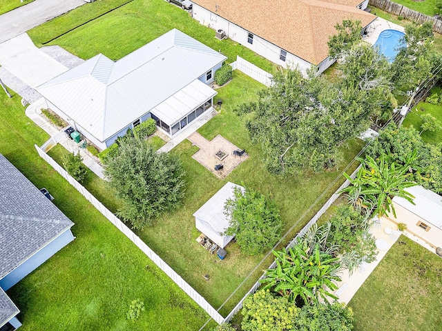 222 SW Starfish Ave, Port Saint Lucie, FL 34984 - bird's eye view of a pool area