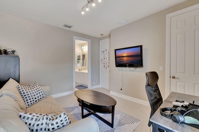 16106 Rosecroft Ter, Delray Beach, FL 33446 - living area featuring visible vents and baseboards