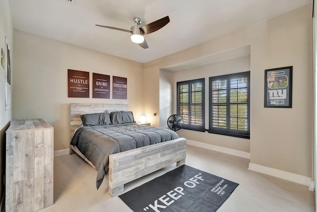 16106 Rosecroft Ter, Delray Beach, FL 33446 - bedroom with ceiling fan and baseboards