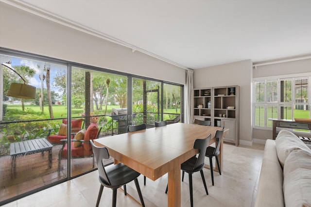 view of dining room