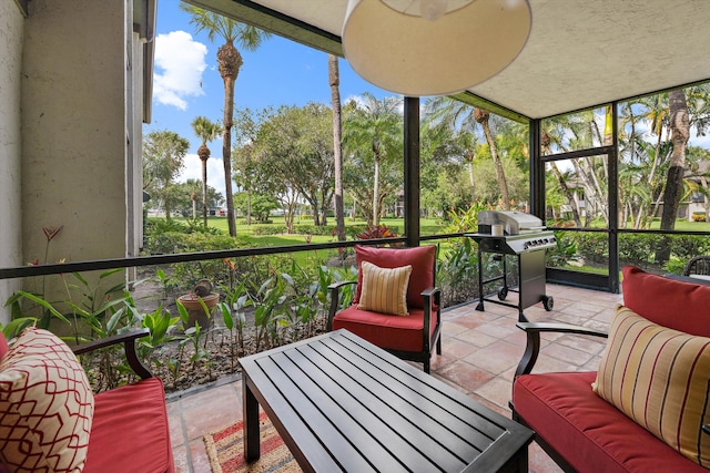 view of sunroom / solarium