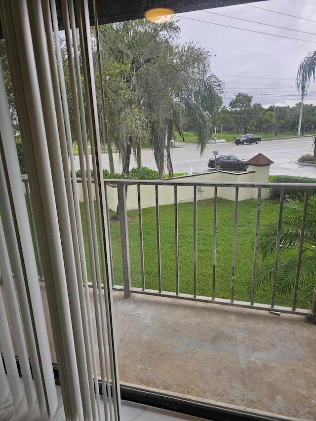 view of balcony