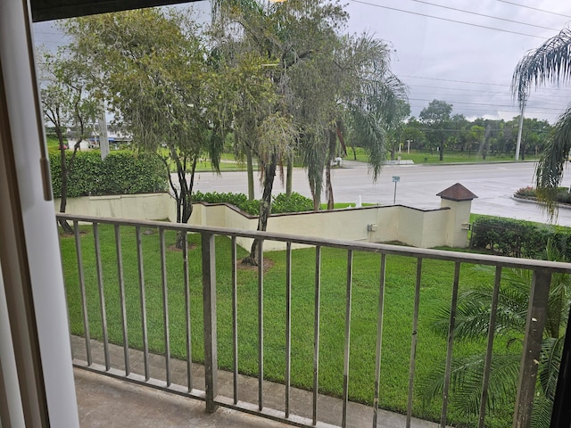 view of balcony