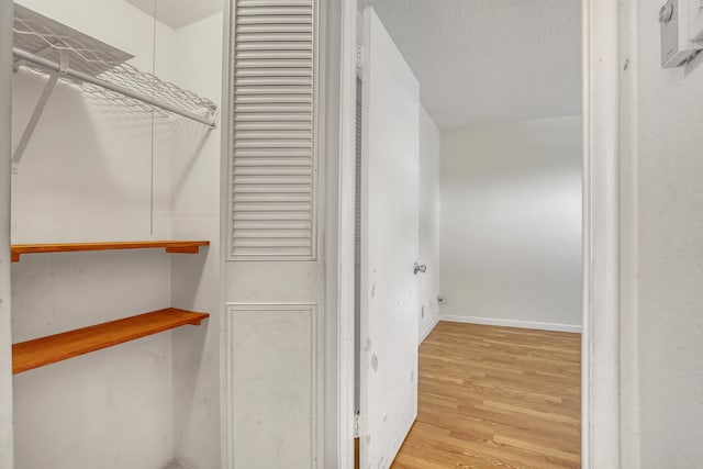 interior space with light hardwood / wood-style flooring