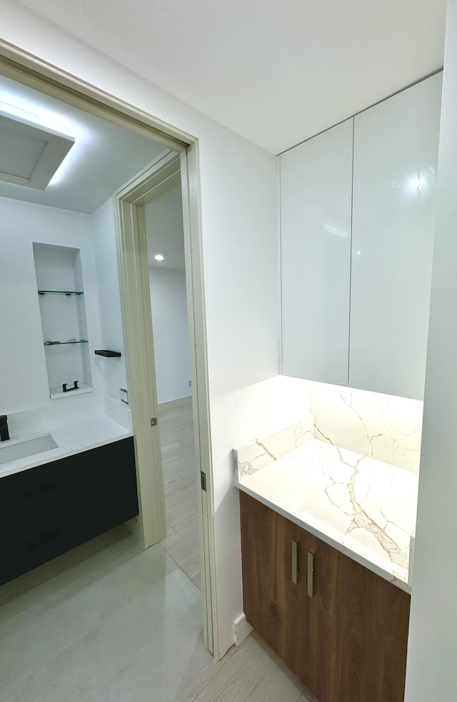 bathroom with vanity