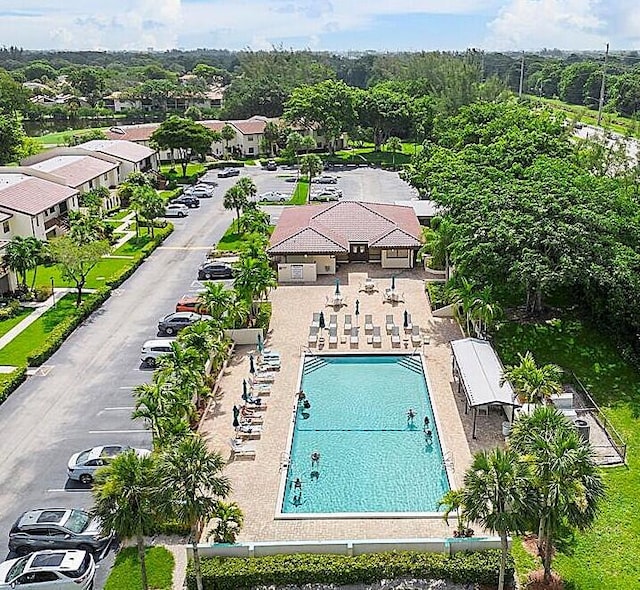 birds eye view of property