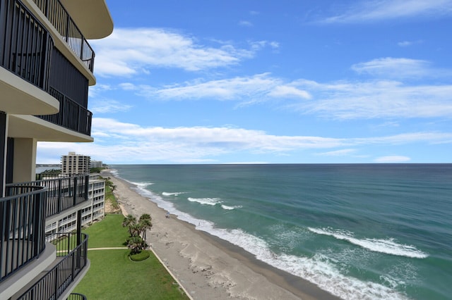 property view of water with a view of the beach