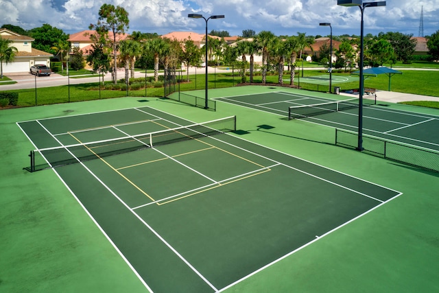 view of tennis court