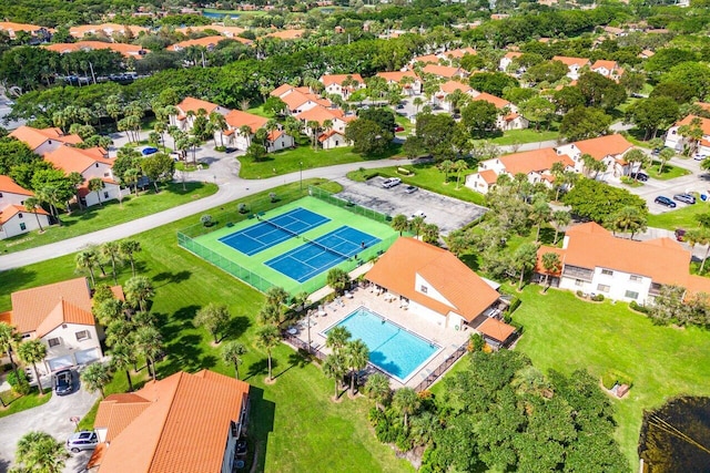 10 Via De Casas Sur Unit 104, Boynton Beach, FL 33426 - aerial perspective of suburban area featuring a pool area