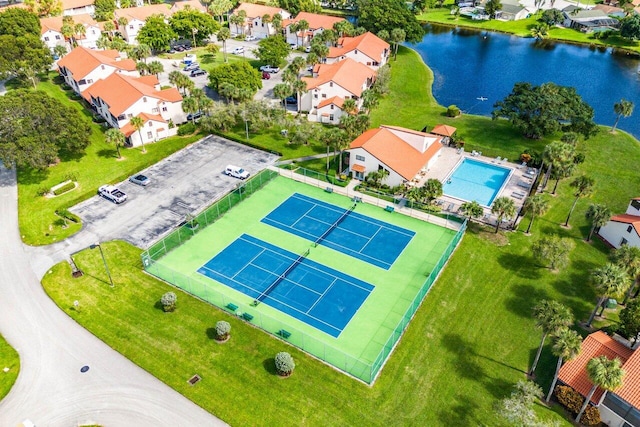 10 Via De Casas Sur Unit 104, Boynton Beach, FL 33426 - aerial view of residential area featuring a pool area and a large body of water