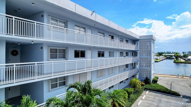 view of property featuring a water view