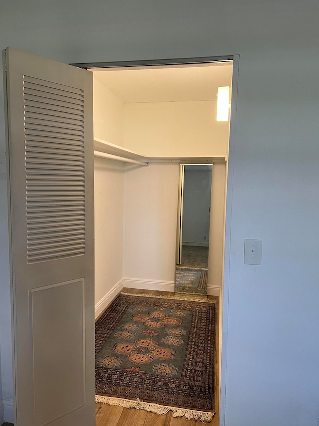 interior space featuring hardwood / wood-style flooring