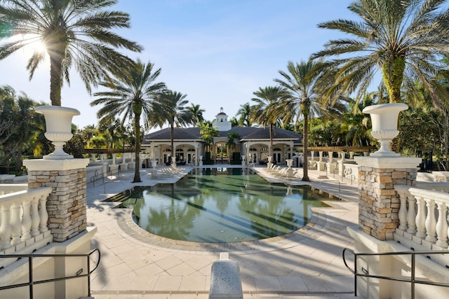 view of pool with a patio area