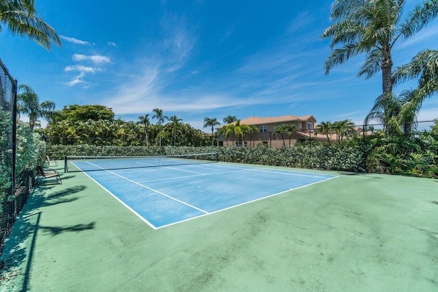 view of tennis court