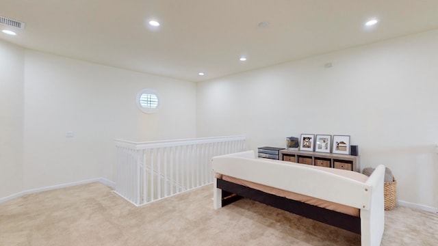 interior space with light colored carpet