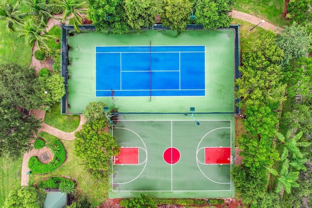 view of sport court featuring community basketball court