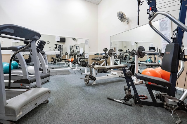 view of exercise room