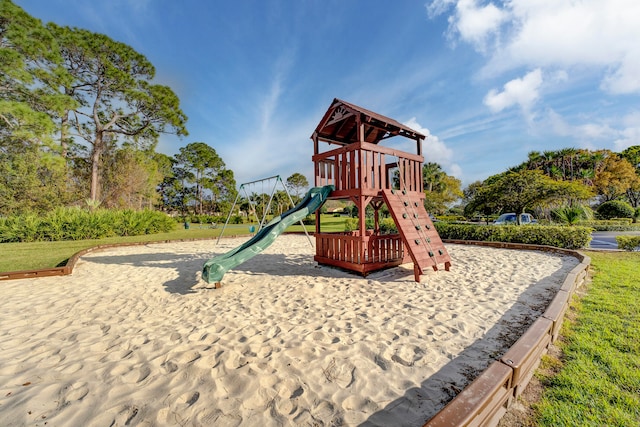 view of jungle gym