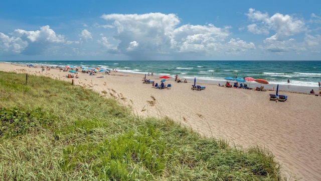 water view featuring a view of the beach