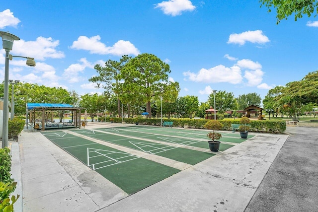282 Cape Cod Cir Unit A, Lake Worth, FL 33467 - view of property's community with shuffleboard and a gazebo