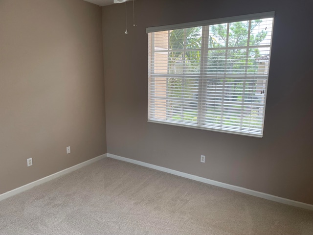 view of carpeted empty room