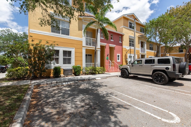 view of building exterior featuring central AC unit