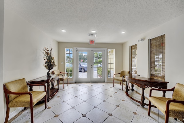 community lobby with visible vents